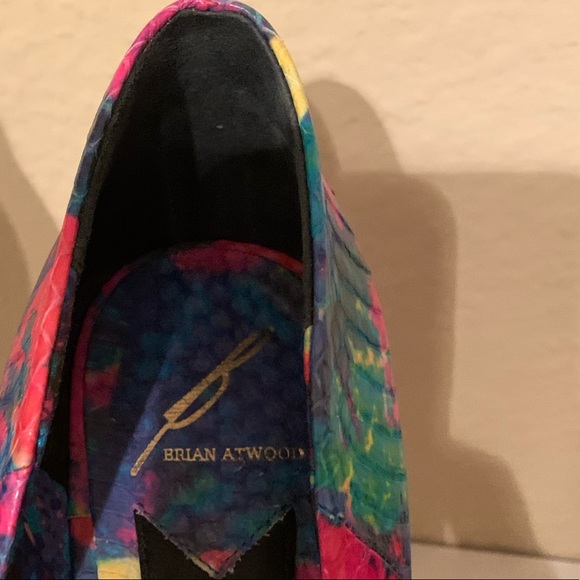 Brian Atwood Bambola Multicolored Peeptoe Pump - Picture 8 of 11